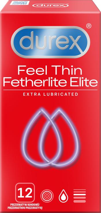 DUREX Feel Thin Fetherlite Elite Extra Lubricated Kondómy 12 ks