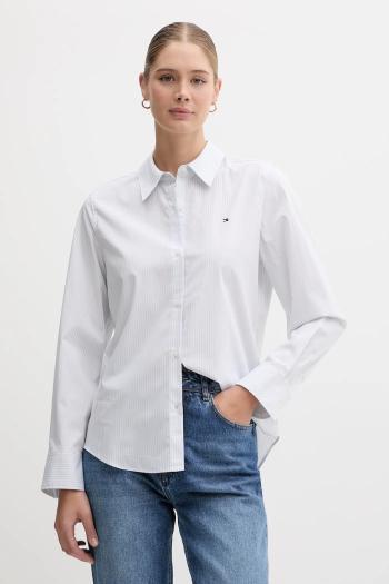 Košeľa Tommy Hilfiger modrá farba, regular, s klasickým golierom, WW0WW47169