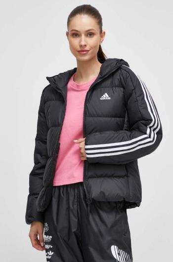 Páperová bunda adidas Essentials dámska, čierna farba, zimná, HZ8483