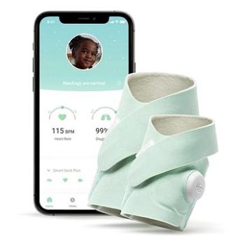 Owlet Smart Sock Plus - Inteligentná ponožka 0-5 rokov (Svetlozelená) (850017640863)