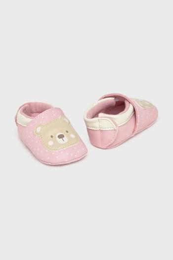 Topánky pre bábätká Mayoral Newborn ružová farba, 9943