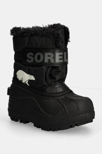 Detské snehule Sorel TODDLER SNOW COMMAND čierna farba, 2114101