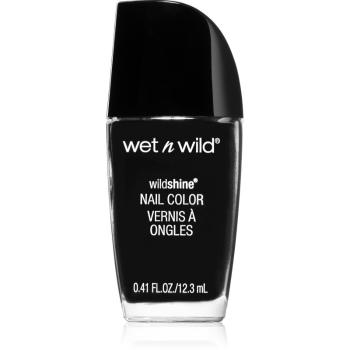 Wet n Wild Wild Shine vysoko krycí lak na nechty odtieň Black Creme 12.3 ml