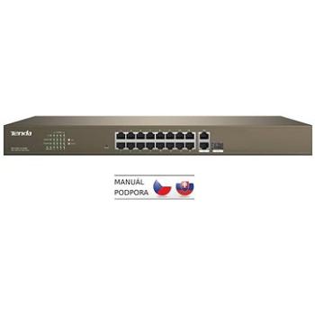 Tenda TEF1218P-16-250W PoE Websmart Rackmount Switch 230 W + SFP