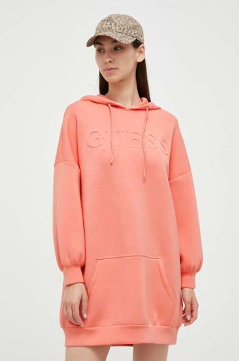 Šaty Guess CINDRA oranžová farba, mini, oversize, V3BQ14 K7UW2