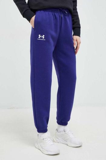 Tepláky Under Armour dámske, tmavomodrá farba, jednofarebné, 1373034