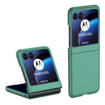 PLASTIC Ochranný plastový kryt pre Motorola Razr 60 tmavozelený