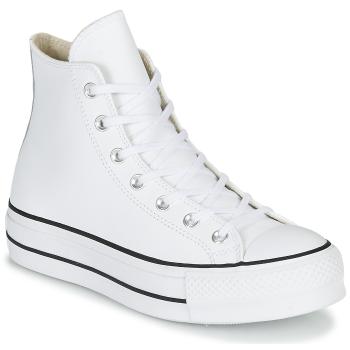 Converse  CHUCK TAYLOR ALL STAR LIFT CLEAN LEATHER HI  Členkové tenisky Biela