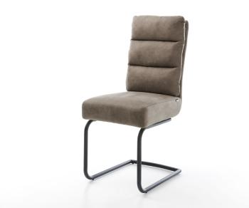 Jedálenská stolička Pela-Flex taupe vintage konzolová základňa okrúhla