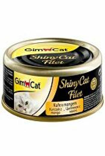 Gimpet cat cons. ShinyCat kuracie filé s mangom 70g + Množstevná zľava