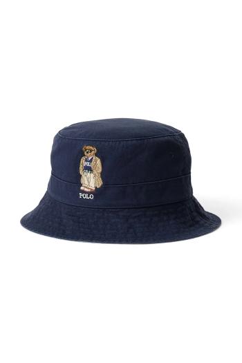 Bavlnený klobúk Polo Ralph Lauren Loft Bucket tmavomodrá farba, bavlnený, 710972685