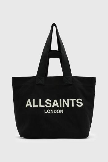 Bavlnená taška AllSaints ALI čierna farba, W163XA