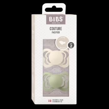 BIBS Supreme Ortodontické Cumlíky zo silikónu, veľkosť 2, Ivory/Sage 2 ks