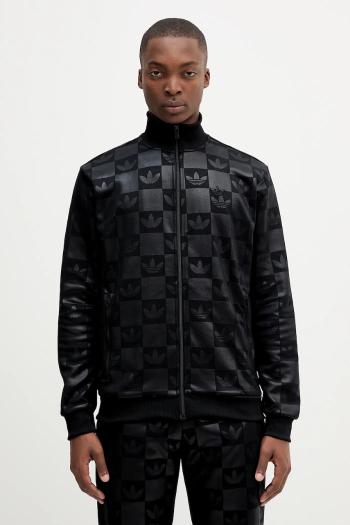 Mikina adidas Originals Monogram čierna farba, vzorovaná, JY2981