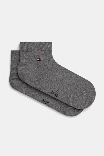 Ponožky Tommy Hilfiger 2-pak pánske, šedá farba, 342025001