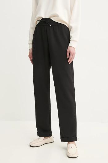 Tepláky Armani Exchange dámske, čierna farba, rovné, vysoký pás, XW000096 AF10804