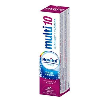 REVITAL Multi10 multivitamín malina 20 tbl