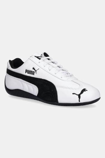 Kožené tenisky Puma Speedcat LTHR biela farba, 403175
