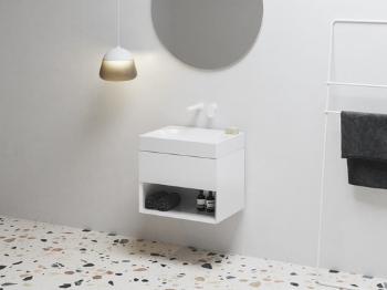 Skrinka pod umývadlo bez umývadla Ravak Lite 60x43x45 cm biela X000001855