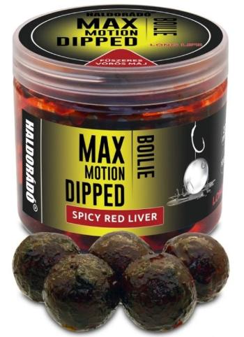Haldorádó dipované boilies dipped max motion 80 g 20 mm - pikantná červená pečeň