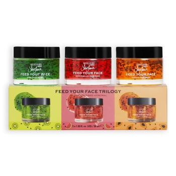 REVOLUTION SKINCARE X Jake Jamie Fruity Mask Trio - maska melónová, papájová a kiwi 3 x 50 ml