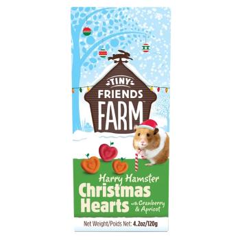 SUPREME Tiny Friends Farm  Christmas hearts s brusnicou a marhuľou120 g