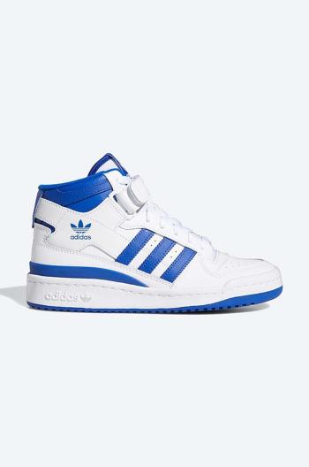 Kožené tenisky adidas Originals Forum Mid J FZ2085-white, biela farba, FZ2085
