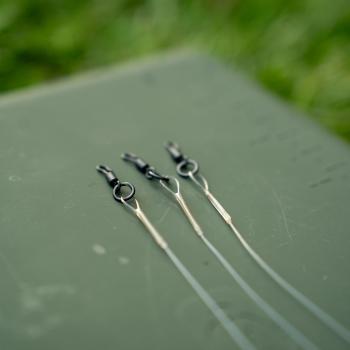 Ridgemonkey náväzce fluorocast fused booms with qc rotator swivel 7" 18 cm 3 ks