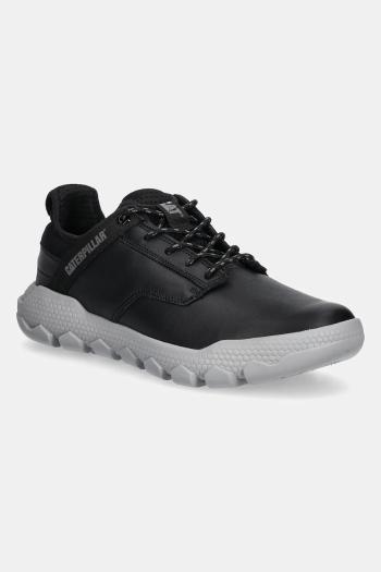 Kožené tenisky Caterpillar HEX LITE LEATHER čierna farba, P726319