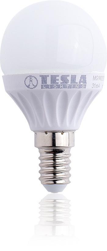 TESLA - LED MG140330-1, žiarovka miniglobe, E14, 3W, 230V, 250lm, 3000k