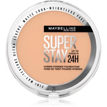 MAYBELLINE NEW YORK SuperStay 24H Hybrid Powder-Foundation kompaktný púdrový make-up pre matný vzhľad odtieň 21 9 g