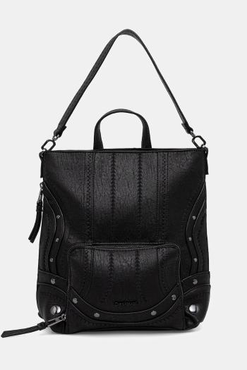 Ruksak Desigual EMBRO PATCH PRETORIA dámsky, čierna farba, malý, 25WAKP24