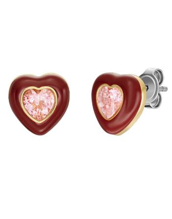 Fossil Srdiečkové náušnice s kryštálmi Candy Hearts JA7228710