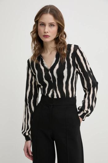 Košeľa Morgan TRIBO dámska, čierna farba, regular, TRIBO