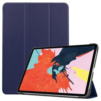 LEATHER Zaklápací obal Apple iPad Air 5 (2022) / 4 (2020) tmavomodrý