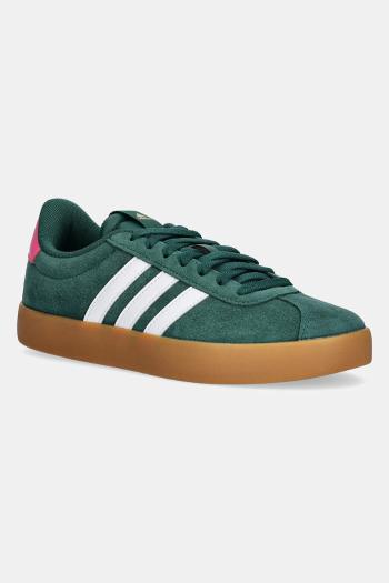 Semišové tenisky adidas Vl Court 3.0 zelená farba, JP7538