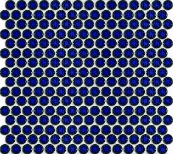 Keramická mozaika Premium Mosaic modrá 30x31 cm lesk MOS19DBL