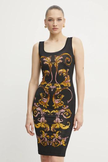Šaty Versace Jeans Couture čierna farba, mini, priliehavá, 78HAO9P6 JS473