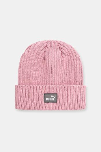 Detská čiapka Puma CLASSIC Low Crown Beanie Jr ružová farba, 026559
