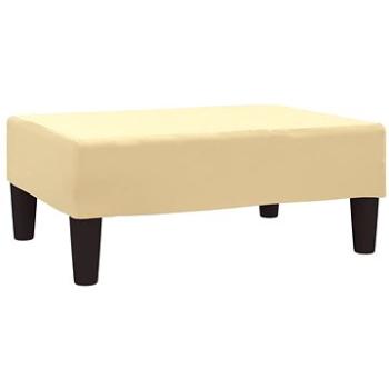 Shumee podnožka krémová 78 × 56 × 32 cm zamat, 337696