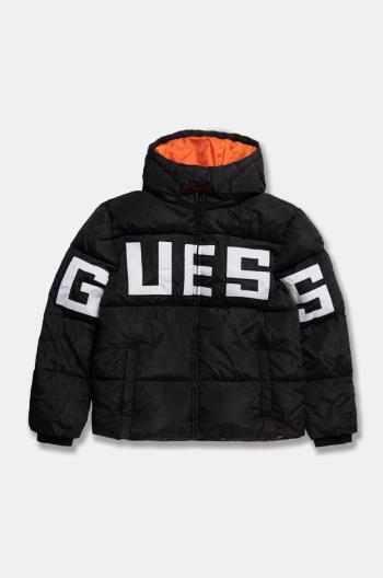 Detská bunda Guess čierna farba, L4BL04 WB240