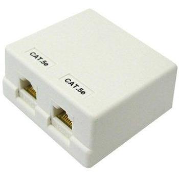 Datacom, CAT5E, UTP, 2x RJ45, na omietku (2312)