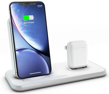 ZENS STAND+DOCK ALUMINIUM WIRELESS CHARGER - WHITE ZEDC06W