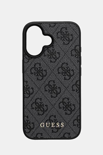 Puzdro na mobil Guess iPhone 16 6.1 šedá farba, GUHCP16SG4GFGR