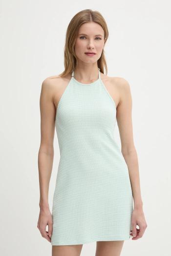Šaty Calvin Klein Jeans tyrkysová farba, mini, priliehavé, J20J225286