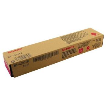 SHARP MX-C38GTM - originálny toner, purpurový, 10000 strán