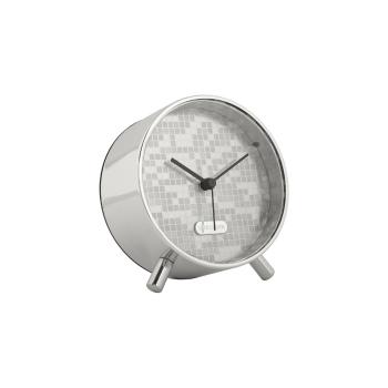 Karlsson 6004SI dizajnový budík strieborná, pr. 11 cm