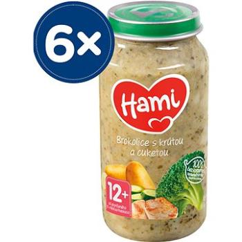 Hami Brokolica s morkou a cuketou 6× 250 g (5900852003035)