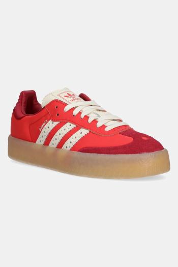 Kožené tenisky adidas Originals Sambae červená farba, JH7287