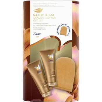 Dove Glow & Go Gradual Self-Tan Gift Set súprava na dokonalé opálenie